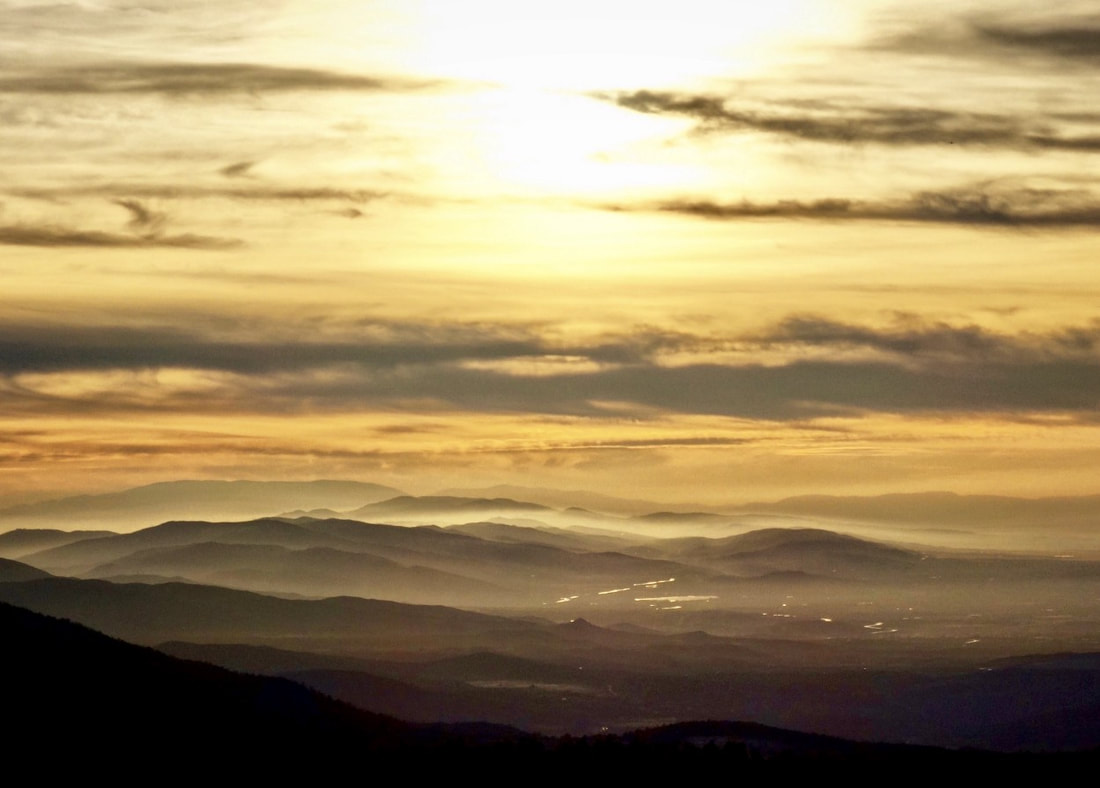 sunset san gabriel mountains antelope valley