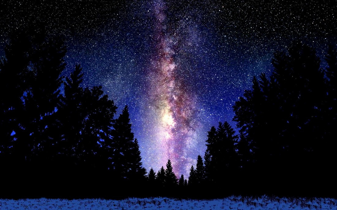 milky way space sky mindfulness stars solstice cosmos