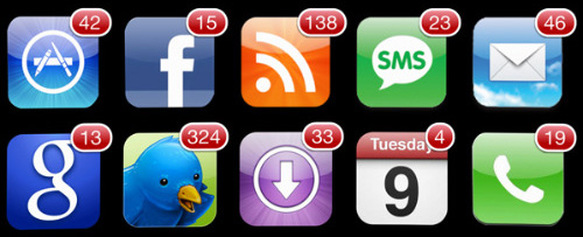 too many notificatons tmi too much information apps social media digital facebook google